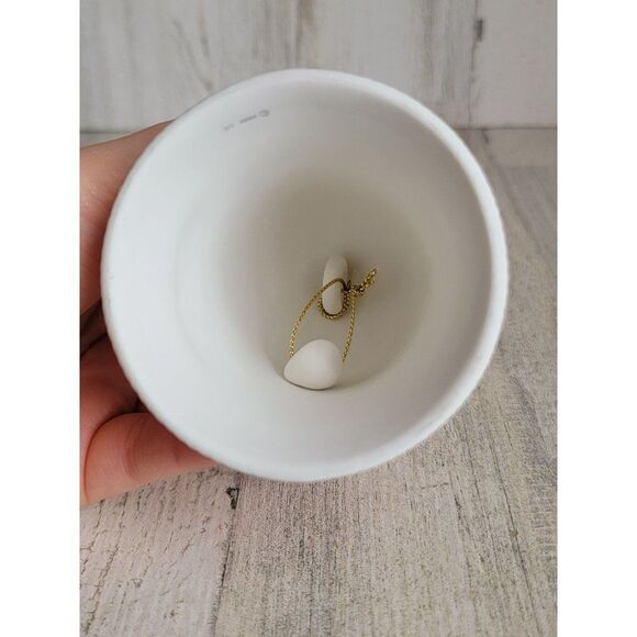 Hallmark 2008 porcelain Bell ornament Xmas tree white - Picture 7 of 8